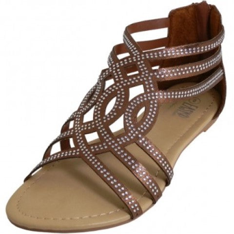 Rhinestone Weave Sandal