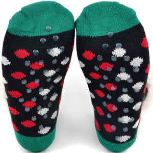 Christmas Tree Sherpa Slipper Socks