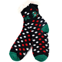 Christmas Tree Sherpa Slipper Socks