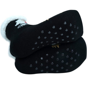 Santa Sherpa Slipper Socks
