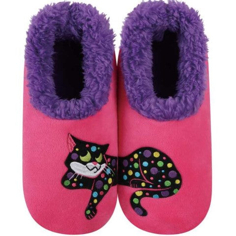 Polka Dot Cat Slippers