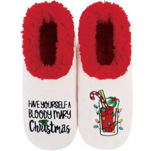 Bloody Mary Christmas Slippers