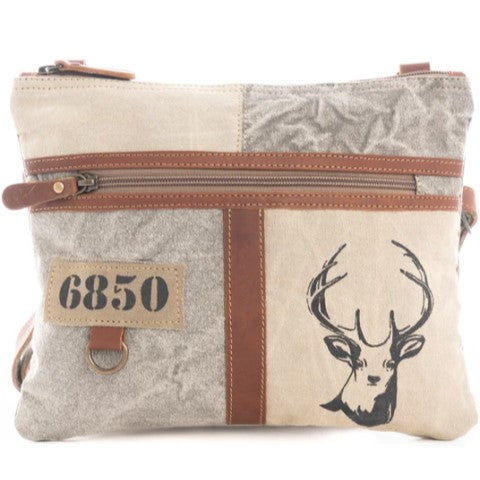 White Hart Deer Small Crossbody Bag