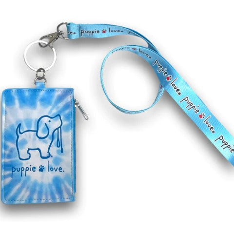 Wildflower Tie Dye Zip ID Lanyard