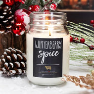 Winterberry Spice Mason Jar Candles