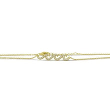 PAVE ROLLING WAVES ANKLET