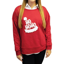 Ho Ho Hat Chenille Patch Fleece Crewneck