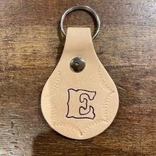 Initial Leather Keychain