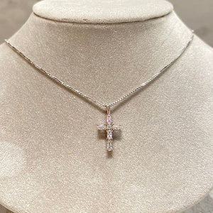 Silver Sparkle Cross Pendant