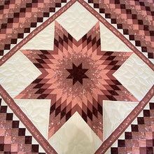 Pink & White Lone Star in Commons King Quilt