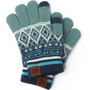 Fair Isle Texting Kids Gloves