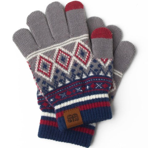 Fair Isle Texting Kids Gloves