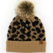 Snow Leopard Pom Hat