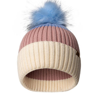 Rib Knit Kids Pom Hat