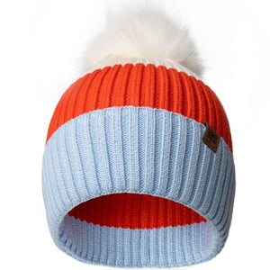 Rib Knit Kids Pom Hat