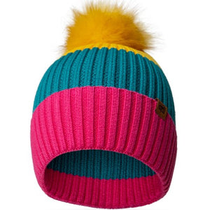 Rib Knit Kids Pom Hat