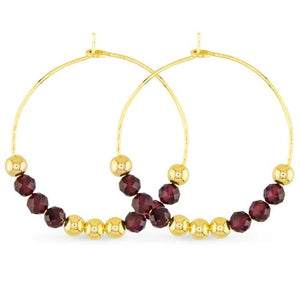 Beaded Hoop Earrings