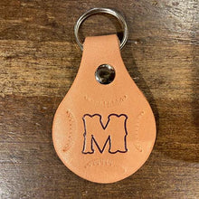 Initial Leather Keychain