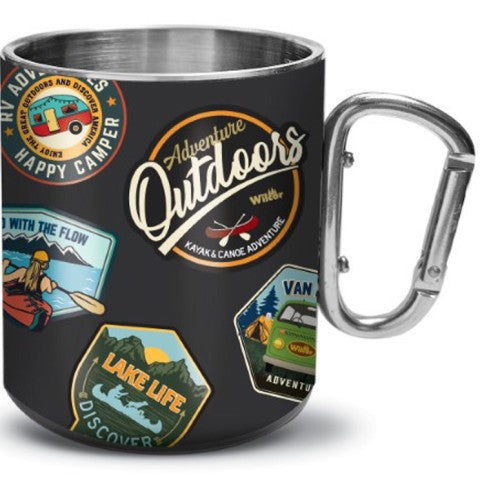 Outdoor Patch Carabiner Mug