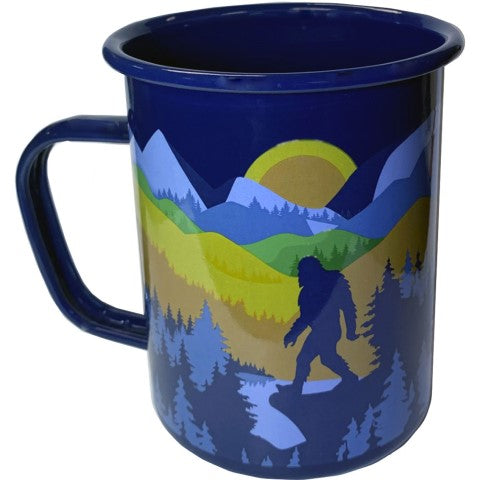 Bigfoot Tall Enamel Mug