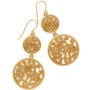 Medallion Duo French Wire Earrings