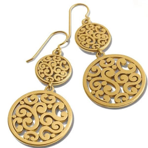 Medallion Duo French Wire Earrings