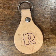 Initial Leather Keychain