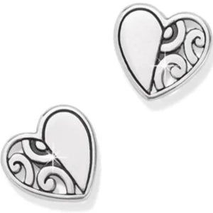 Deco Heart Mini Post Earrings