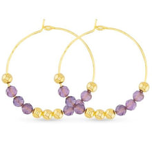 Beaded Hoop Earrings