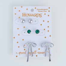 Holiday Bow Earring Trio