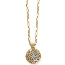 Two Tone Luce Large Pendant Necklace