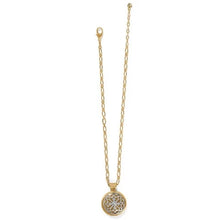 Two Tone Luce Large Pendant Necklace