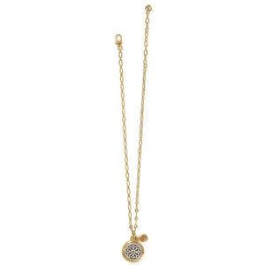 Two Tone Luce Small Pendant Necklace