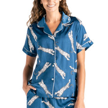 Wild Side Satin Pajama Top