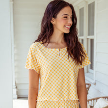Hello Sunshine Ribbed Pajama Top