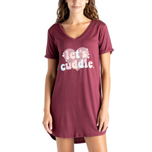 Cuddle Bug V-Neck Sleep Shirts