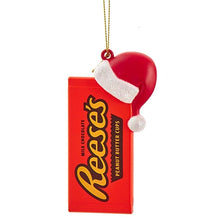 Hershey's Bar With Santa Hat Ornament