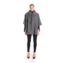 Cashmere Cape with Fox Trim