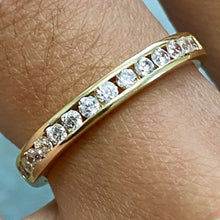 Solitaire & Inset Band Ring Set