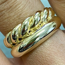 Plain & Rope Thick Double Band Ring