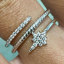 Shooting Star Bubble Pave Ring