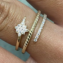 Shooting Star Bubble Pave Ring