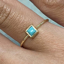 Square Bezel Solitaire Ring