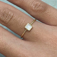 Square Bezel Solitaire Ring