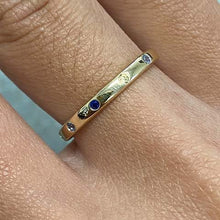 Rainbow Cubic Zirconia Station Band Ring
