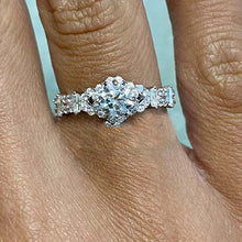 Round & Baguette Stones Band Ring