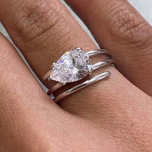 Teardrop Spiral Band Ring