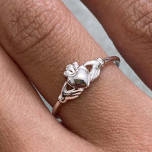 Claddagh Thin Band Ring