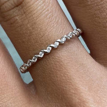 Dainty Cubic Zirconia 3/4 Twist Band Ring