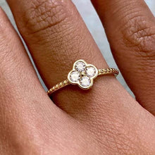 Sparkle Clover Ring